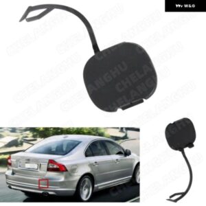 1個 リア バンパー トレーラーカバー ボルボ S80 2007 - 11 牽引アイカバー フックキャップ 自動車アクセサリー 39870501