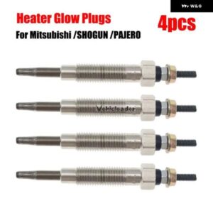 4Xカーヒーターグロープラグ 三菱 /SHOGUN/PAJERO/2.8/4M40T/4M40/GP5501/GP7554/PM165/ME201632 カスタムアクセサリー