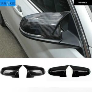 1ペア サイド リアビュー ウィングミラー カバー キャップ BMW 1 2 3 4シリーズ F20 F30 F31 F32 F34 F36 E84 2014 -2018 ABS グロス ブラック