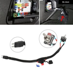 35CM 2ヒューズ付き 10A/15A 車両用ミニブレードヒューズ 自動車用スイッチヒューズバイパスキット