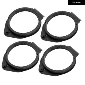 4個 6.5インチ 車用 フロントリア ドア オーディオ スピーカー ホーンワッシャー 取り付け アダプター ブラケット プレート スペーサー リング GMC シボレー