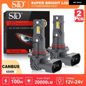 20000LM H11 LED CANBUS H8 H9 H16JP 9005 HB3 9006 HB4 LED 車用 ヘッドライト バルブ CANBUS 超高輝度 6000K 12V 24V フォグランプ