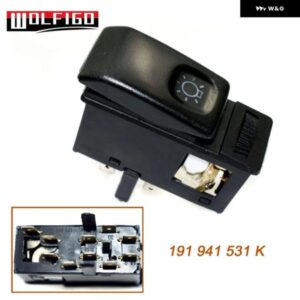 191 941 531 K 191941531K ヘッドライト ヘッドライト スイッチ ダッシュ ボタン VW ゴルフ ジェッタ MK2 19E 1G1 1985-1992