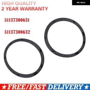 51137300632 2個 MINI COOPER F55 F56 F57 2014 グロスブラック ヘッドライト リング ベゼル トリム サラウンドカバー リアライト フレーム カー エアコン