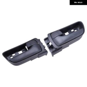 1ペア フロント 左 右 内装 ドアハンドル 69206-AE010 69205-AE010 トヨタ シエナ 2004 2005 2006-2010 グレー プラスチック