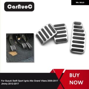 3個 車用ペダルカバー ペダル スズキ スイフトスポーツ イグニス アルト グランドビターラ 2005-2017 ジミー 2012-2017 カー スタイリング MT