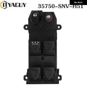 35750SNVH51 フロント左電動パワーウィンドウスイッチ ホンダ シビック 2006-2010 35750-SNV-H51 車ドアパワーガラススイッチ
