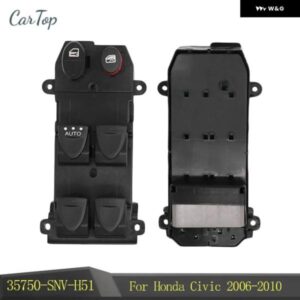 35750-SNV-H51 フロント左電動パワーウィンドウ コントロール スイッチ ボタン ホンダ シビック 2006-2010