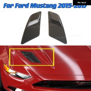 フォード マスタング 2015-2017 車用フード エア アウトレット トリム エアインテークスクープ ボンネット フードベント フロント レーシング スタイル パネ