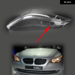 BMW E60 E61 2008-2010 5シリーズ 525I 530I ヘッドライト レンズ カバー 穴 付き