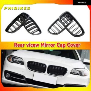 フロントキドニーダブルスラット グリル BMW 5シリーズ F10 F11 F18 2010 - 13-2017 デュアルライングロッシーブラック レーシング グリル