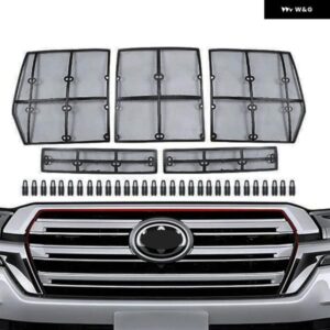 アクセサリー トヨタ ランドクルーザー 200 FJ200 2016 - 20 車用虫よけメッシュ フロント グリル インサートネット 5個