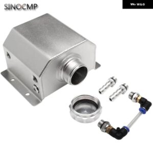 1L クーラント オーバーフロー リザーバー タンクキャッチ缶 ラジエーター リザーバー 通気性缶 アルミ 合金 製 車用クーラント リザーバー 缶