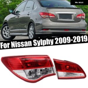 車用 テールライト シグナルランプ ドライビングライト ブレーキライト 日産 シルフィ 2009-2019年式 オート リア テールライト ハウジング 電球 なし