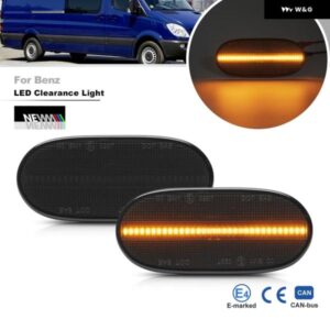 MERCEDESBENZSPRINTERW906 VW CRAFTER2E2F LEDスモークレンズ ポジションシティランプCANBUSクリアランスライトサイドマーカー