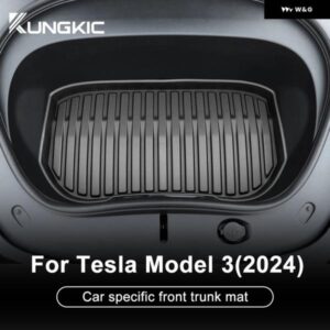 車種別 フロントリア トランク マット テスラ モデル3 2024 TPE スタイル 新型モデル3 収納 防水 パッド