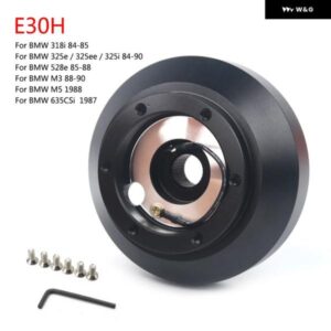 E30H アルミレーシング ステアリングホイール ショートハブキット アダプター ボスキット BMW E30 3/5シリーズ 318 325 528 M3 M5 84-90