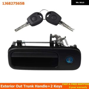 テールゲート リア アウター ドアハンドル ロック付き キー2個付き GOLF IV LUPO SEAT AROSA 1997-2006 1J6827565B 1J6827297G