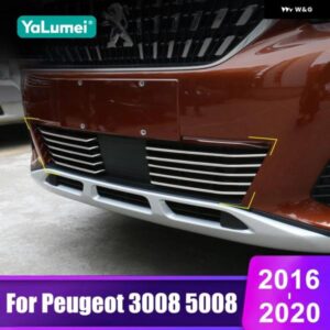 プジョー 3008 5008 GT 2016 - 20 ハイブリッドカー レーシング グリル フロント グリル トリム ストリップ カバー アクセサリー