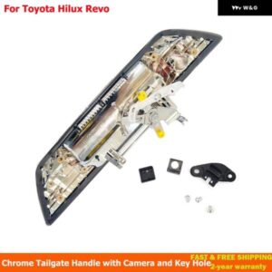トヨタ ハイラックス レボ 2015 - 21 クローム テールゲートハンドル バック ドアハンドル トランク ハンドル キーホール/ カメラ 付き