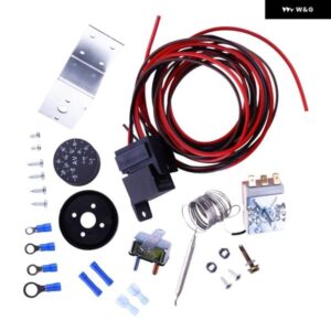 汎用 カー トラック ボートSUV 電動 ラジエーター ファンサーモスタット3ピン 制御 リレーワイヤーキット 12V