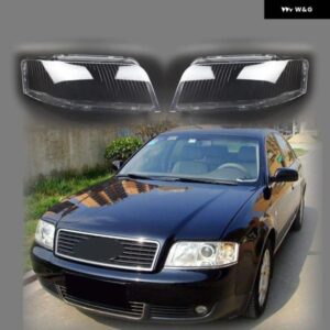 アウディ A6 C5 2003 2004 2005 フロント ヘッドランプ ヘッドライト シェルカバー ク リアランプ シェード ランプレンズ ペア