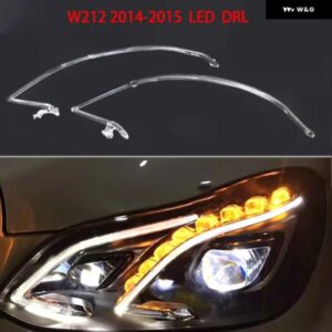 メルセデス ベンツ Eシリーズ W212 2014-2015 LED DRL デイタイム ランニングライト ガイドプレート チューブ