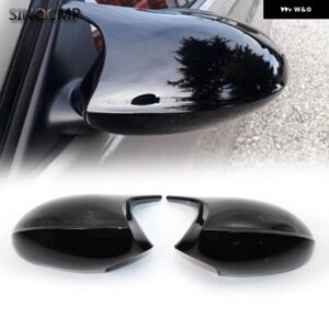 2PCS サイドミラー カバー キャップ 51167135097 51167135098 BMW E81 E82 E87 E90 E91 E92 E93 PRE-LCI M3 カーボン カーミラー パーツ