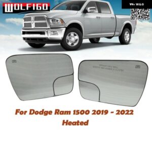 左右2019 - 21 ダッジ ラム 1500 ヒーター付きミラー ガラス 68402037AA 68402036AA