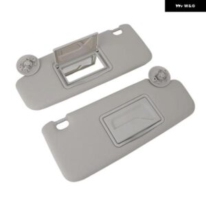 1組 車用グレーサンバイザー UVカット グレー 左右サンバイザー ミラー 付き 2012-2020 グレーサンバイザー