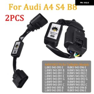 2X ダイナミックウィンカー LED テールライト A4091BCEアドオン モジュール ケーブル ワイヤー ハーネス アウディ A4 S4 B8 2010-2019車 テールライト