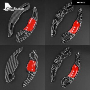 車用 ギア シフト ノブ エクステンダー 内装 トリム ステッカー アクセサリー ABS パドル フォルクスワーゲン VW ゴルフ 6 7 8 ステアリングホイール シフタ