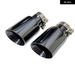 1個カーパーツマフラー サイレンサー テールスロート ステンレス 黒すぎる BMW F20 F10 E38 E46に適合