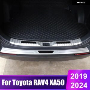 トヨタ RAV4 XA50 2019 - 24 ハイブリッド カー トランク インナーガード リア バンパー プレートカバー アクセサリー