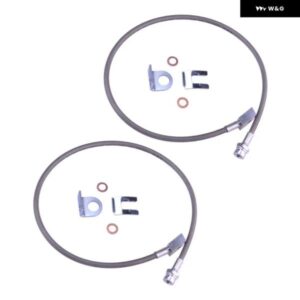 フロント 延長 ステンレス 編組ブレーキホースライン 89702 ジープ チェロキー XJ ラングラー YJ TJ アンリミテッド LJ