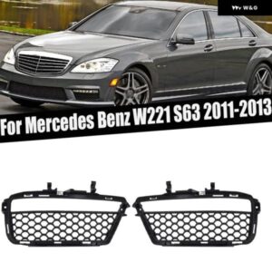 カーアクセサリー メルセデス ベンツ W221 S63 2011 2012 2013 オートフロント デイタイム ランニングライト フォグランプ カバー フレーム フォグライト