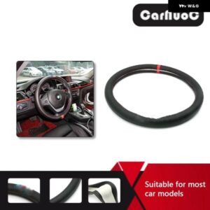 カーアクセサリー ステアリングホイール カバー ロゴ付き サイズM パワー BMW E60 E46 E39 E60 E90 F30 E36 F10 X5 E70 X5 E53 E30 F20 E34