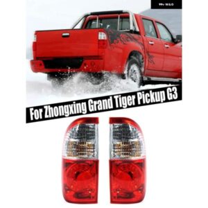 テールランプ テールライト バックライト 電球 付き ZHONGXING GRAND TIGER G3 ピックアップ カーアクセサリー 4133010-2000 / 4133020-2000