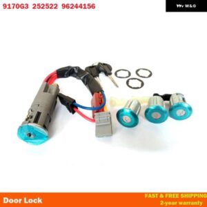 フロントリア 3ドアロック1セット+ イグニッション バレル1個 96244156 252522 9170.G3 プジョー パートナー シトロエン ベルリンゴ 1996-2008