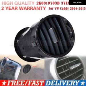 2K0819703B 3VEX7039AA VW キャディ 2004-2015 車用 ダッシュ ダッシュボード エアベント グリル カバー トリム ブラック
