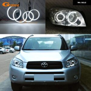トヨタ RAV4 III 2005 2006 2007 2008 プロジェクター ヘッドライト 超高輝度 CCFL エンジェルアイキット ハローリング