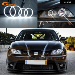 シート イビサ 6L コルドバ フェイスリフト 2006 2007 2008 REULTRA 高輝度 CCFL エンジェルアイ ハローリング カーアクセサリー