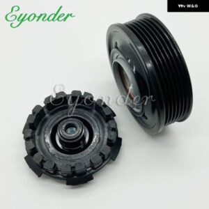 エアコン AC コンプレッサー クラッチ プーリー デンソー 7SEU17C フォルクスワーゲン AMAROK T5 S1B 2.0 7E0820803 7E0820803F 447150-1520