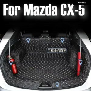 マツダ CX-5 CX5 CX 5 KF 2017 - 22 レザーリア トランク マットライナーフロアトレイカーペットマッド パッド ガード プロテクター