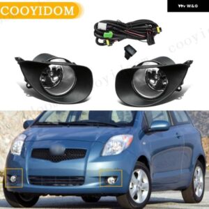 フォグランプ ヘッドライト トヨタ ヤリス ヴィッツ 2006 2007 2008 フォグランプ ドライビングライト カバー グリル フロント バンパー フォグランプ