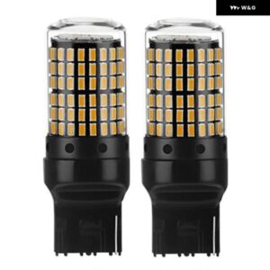 車用LED 電球 3157 P27-7W T25 LED P27W CANバスランプ 高出力 バックライト ターンブレーキランプ イエロー 2個