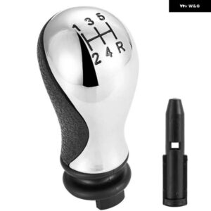 車用 ギア シフト ノブ 5速ギアスティック シフター レバー ヘッド マニュアル シトロエン C5 2001-2008 XSARA PICASSO 1999-2008