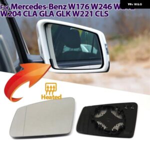 サイドバックミラー ヒーターガラス ヒーター付きミラー レンズ メルセデス ベンツ A B C E GLA CLA GLK CLS W176 W246 W212 W204 W221 W218