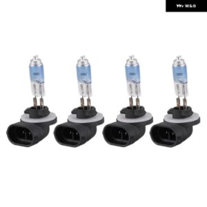 4個 881 100W DC 12V スーパーホワイトハロゲン フォグランプ 電球 自動車用