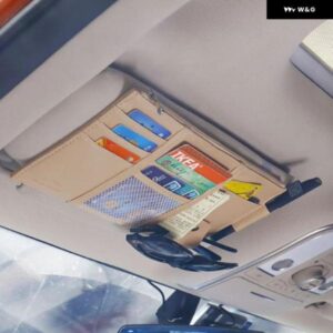 車用 バイザー カード 収納 サンバイザー オーガナイザー ツールポーチ プジョー RCZ 206 207 208 301 307 308 406 407 408 508 2008 3008-6008